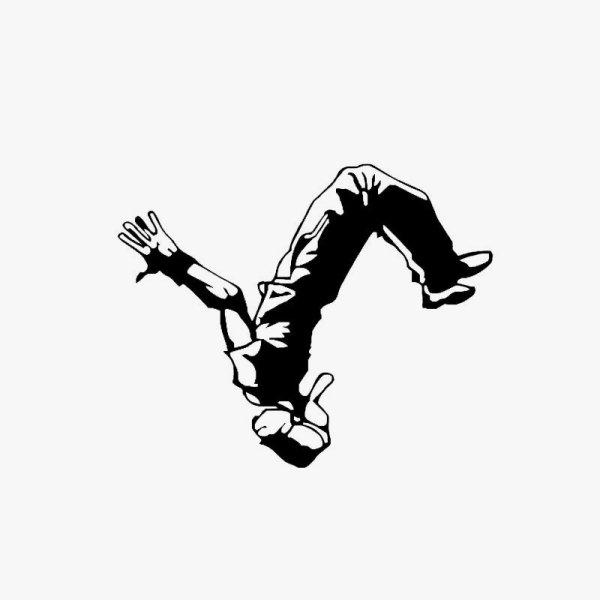 Паркурист стикер