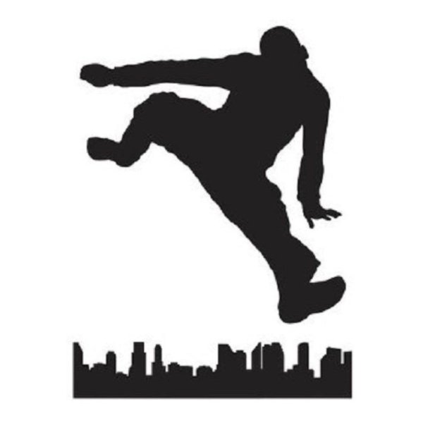 Силуэты паркурщиков