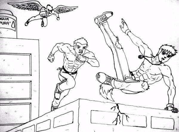 Паркур рисунки