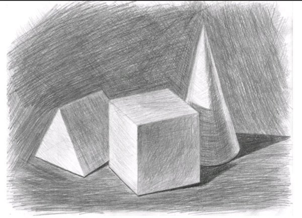 Натюрморт из геометрических фигур