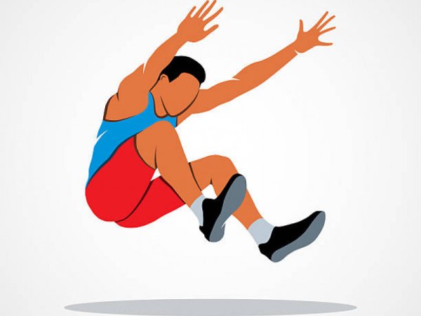 Прыжки в длину вектор