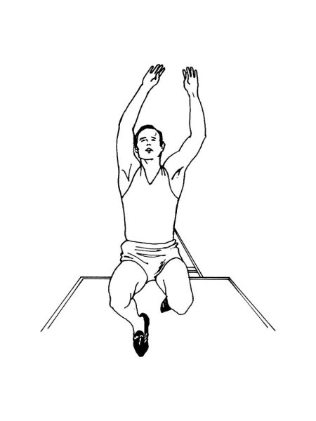 Легкая атлетика раскраска для детей