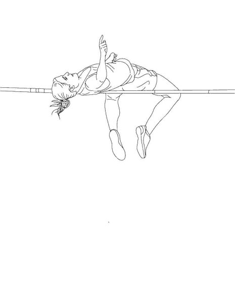 Раскраска легкая атлетика прыжки