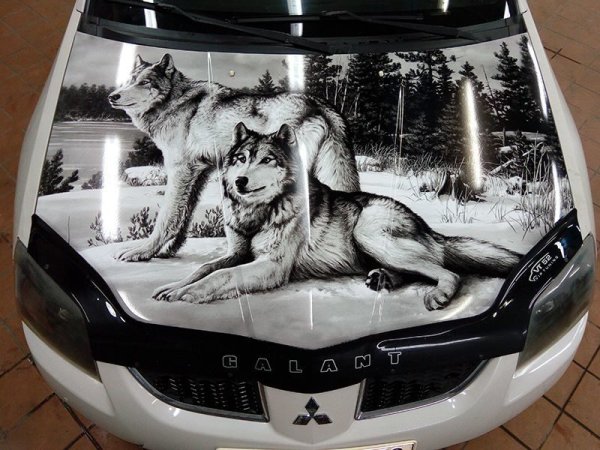 Аэрография на капот