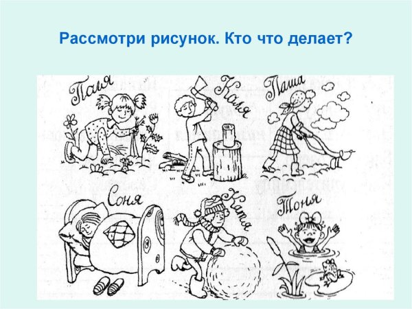 Глагол часть речи 4 класс
