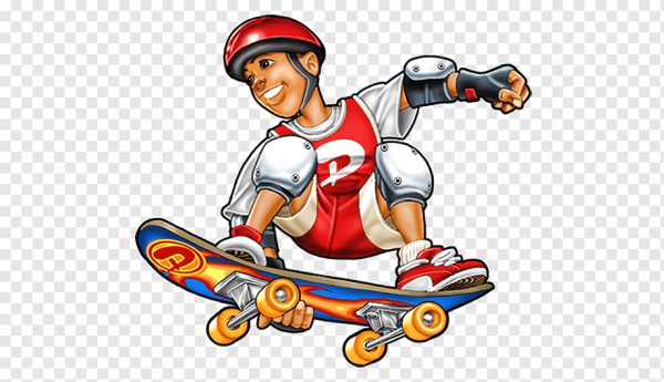 Векторные иллюстрации скейтеров