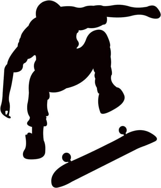 Скейтборд силуэт