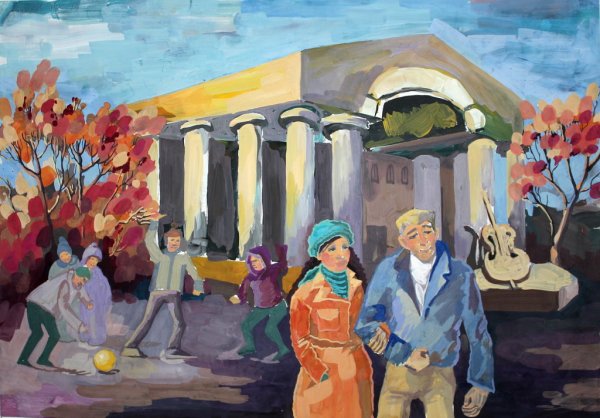 Многофигурная жанровая композиция