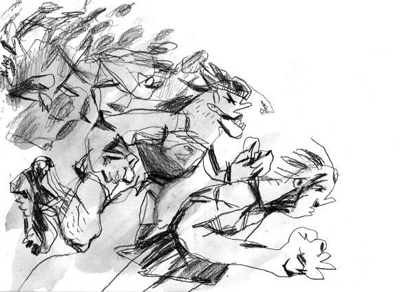 Построение многофигурной композиции