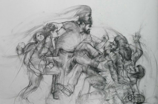 Эскиз многофигурной композиции