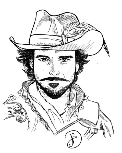 Портреты Атоса Портоса Арамиса