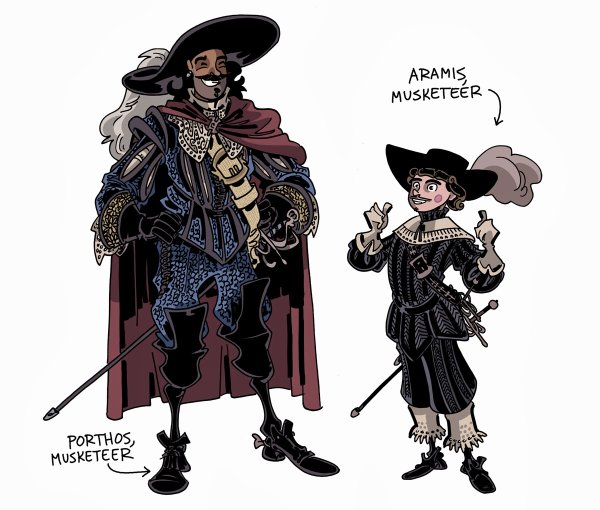 Раскраска три мушкетера Портос