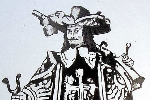 Три мушкетëра рисунки Атос