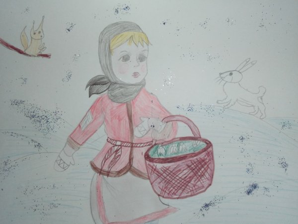 Падчерица из 12 месяцев рисунок