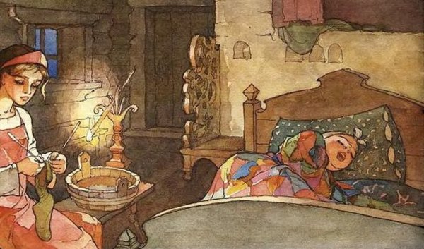 Дочь и падчерица сказка