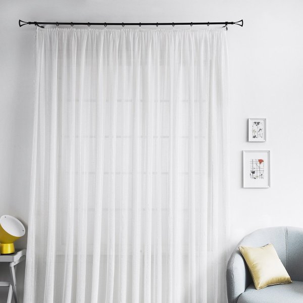 Белая тюль в интерьере