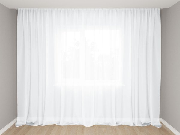 Тюль "Престиж - вуаль", белый (PV-Bel-gr)