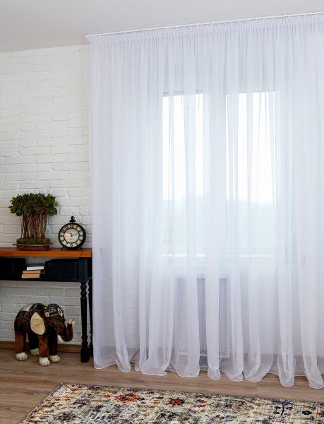 Тюль белый вуаль 300х270 см