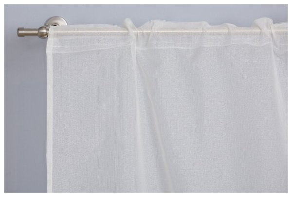 Штора из органзы на шторной ленте