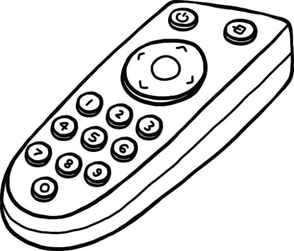 Раскраска пульт от телевизора
