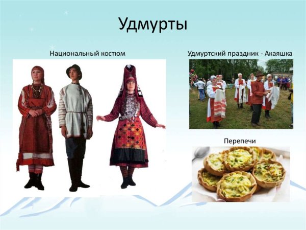 Национальные костюмы народов России удмурты