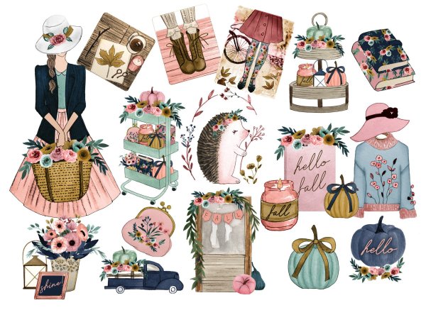 Скрапбукинг наклейки