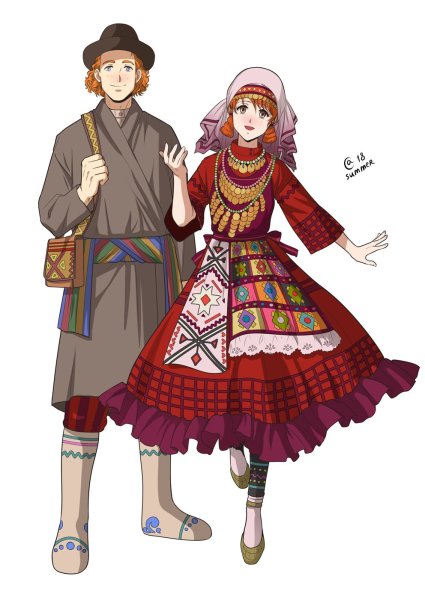 Удмурты дети в национальных костюмах