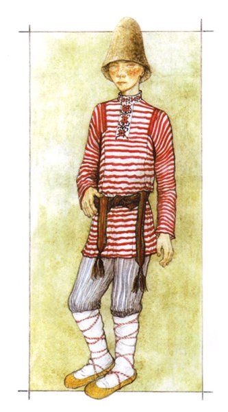 Национальный костюм удмуртов рисунок