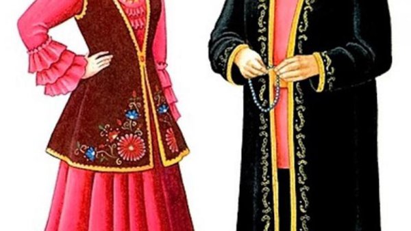 Национальная одежда крымских татар рисунки