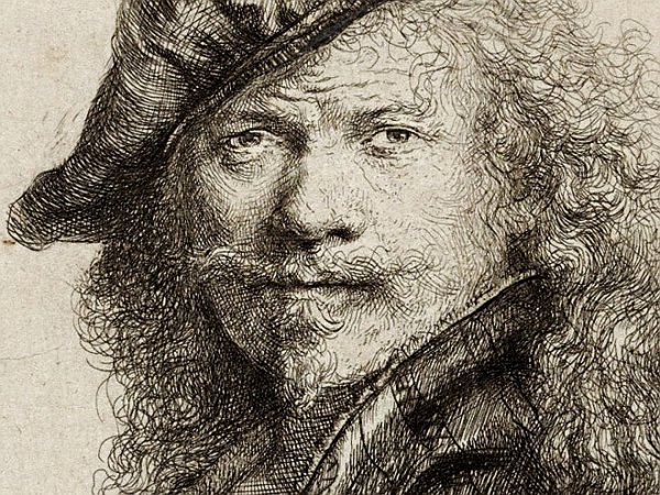 Рембрандт автопортрет рисунок