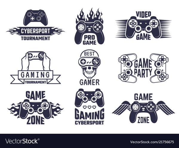 Векторное лого геймер Кибер