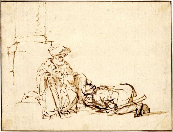 Рембрандт Харменс зарисовки