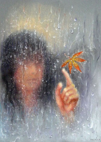 Дождь за окном живопись