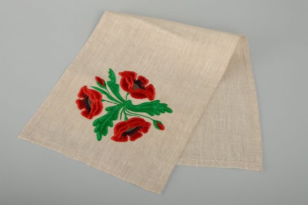 Вышитые салфетки