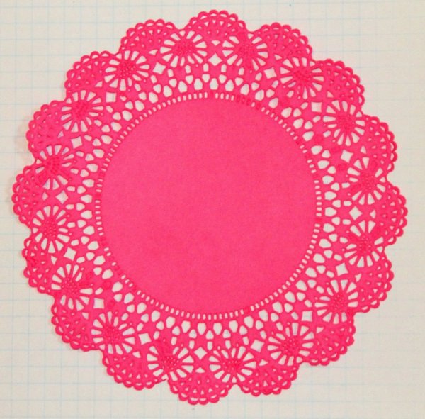 Салфетки круглая с узором