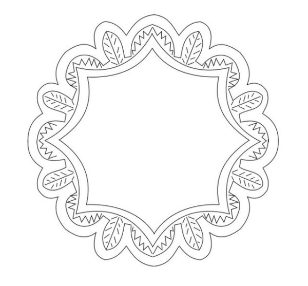 Кружевная салфетка трафарет