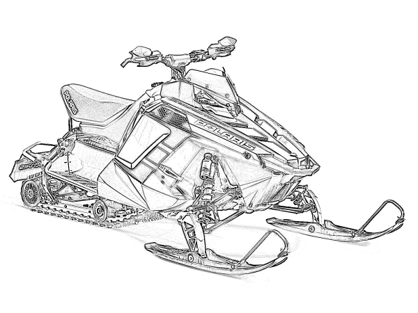 Снегоход BRP чертеж