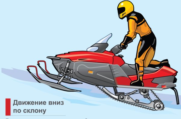 Плакат снегохода