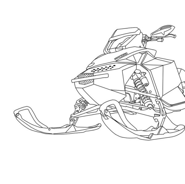 Снегоход БРП раскраска