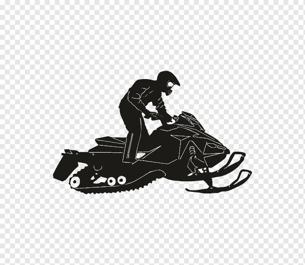 Раскраска снегоход
