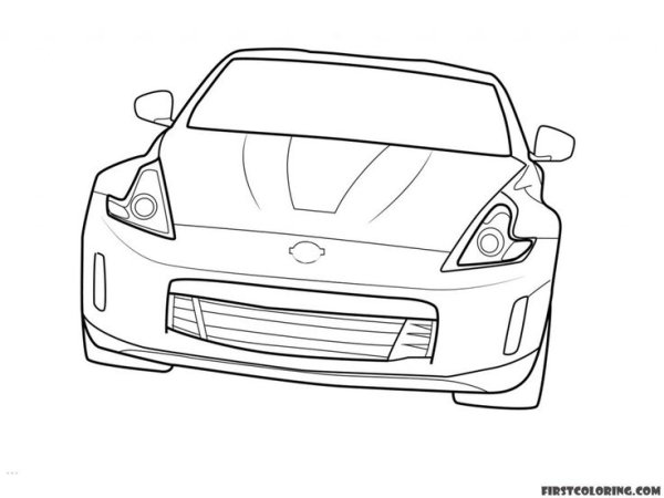 Ниссан 370 z машина раскраска