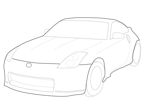 Раскраски Nissan 350z Custom