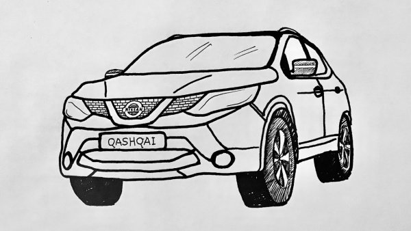 Nissan Qashqai раскраска j11