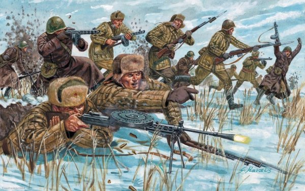 Russian Infantry - Winter uniform Italeri, 1/72