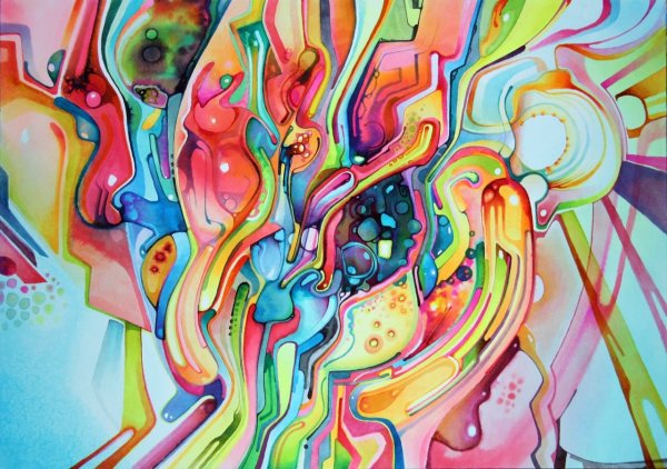 Рисунки на тему космос абстракция