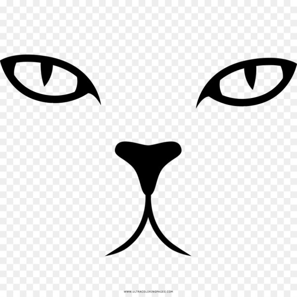 Кошачьи глаза трафарет