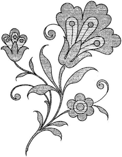 Мелкие цветы эскиз