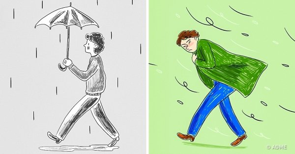 Рисуночный тест человек под дождем