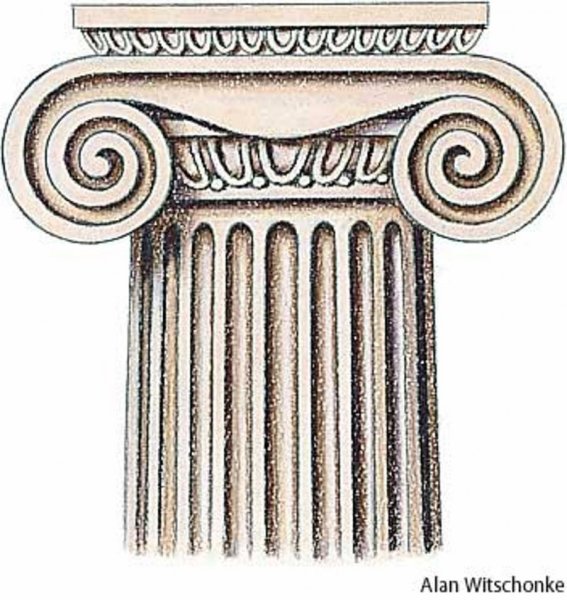 Колонна Греция вектор