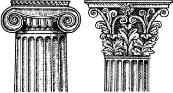 Разрушенная Греческая колонна